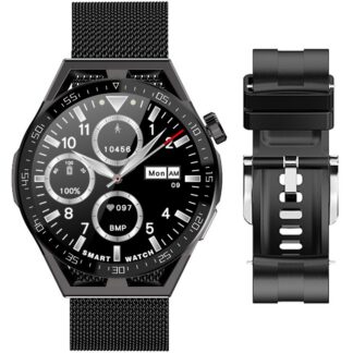 Smartwatch  Rubicon RNCE88-2 Czarny- Czarny Pasek Silikonowy + Czarna Bransoleta